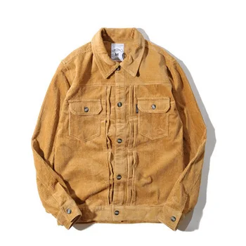 

Autumn Vintage Mens Corduroy Jackets Male Fashion Oversize Streetwear coat Male Hip Hop Bomber baseball Windbreaker A72410