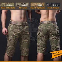 Männer Taktische kurze hosen Moos lichen 2015 Ripstop Natrual Camo combat Shorts Mandrake