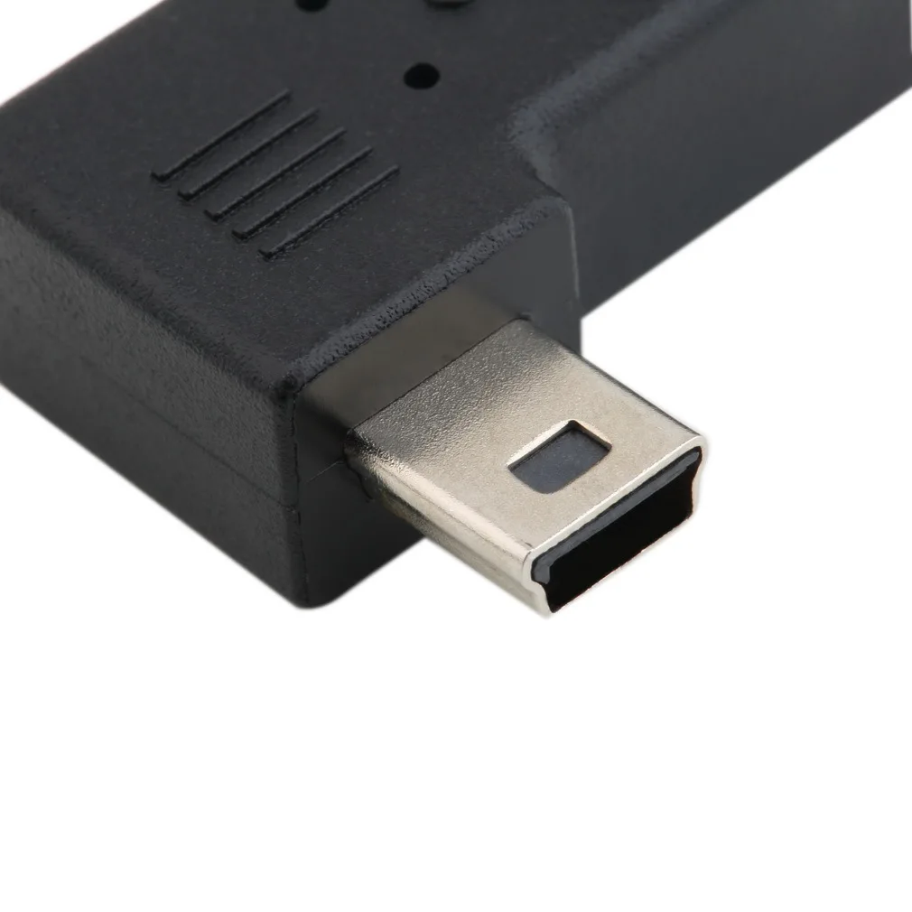 Черный свет Вес Mini 5 контактный кабель переходник папа Micro USB разъем 90 градусов