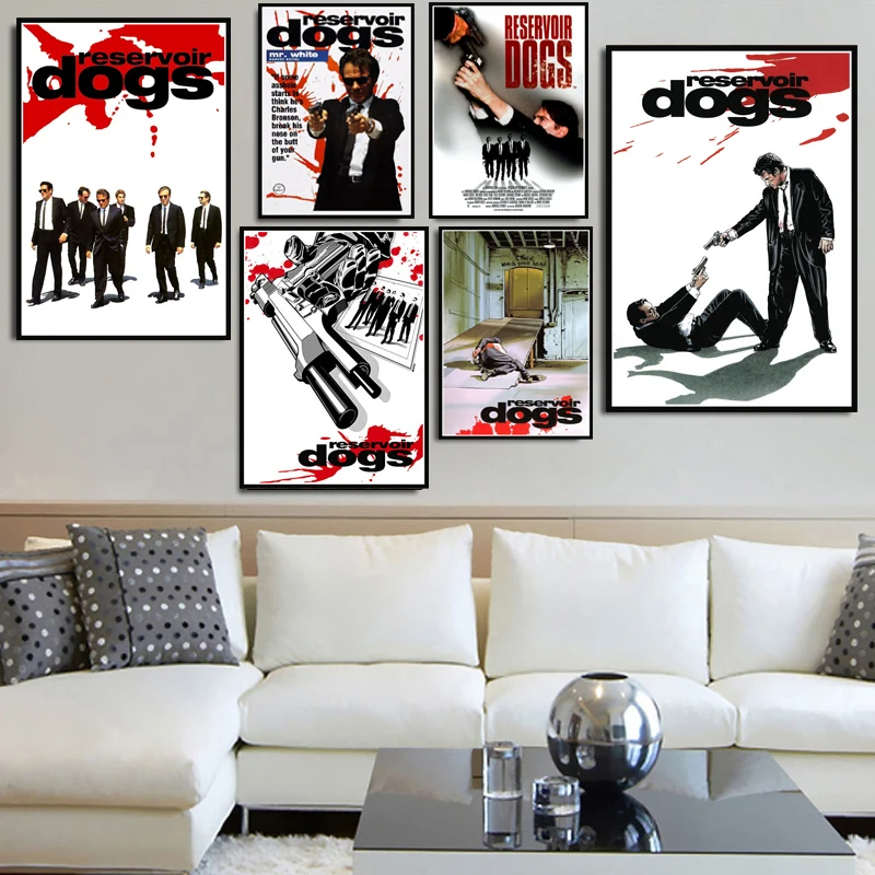 

Poster And Prints Reservoir Dogs Classic Hot Movie Fight Club Vintage Wall Art Painting Wall Pictures For Living Room Home Decor