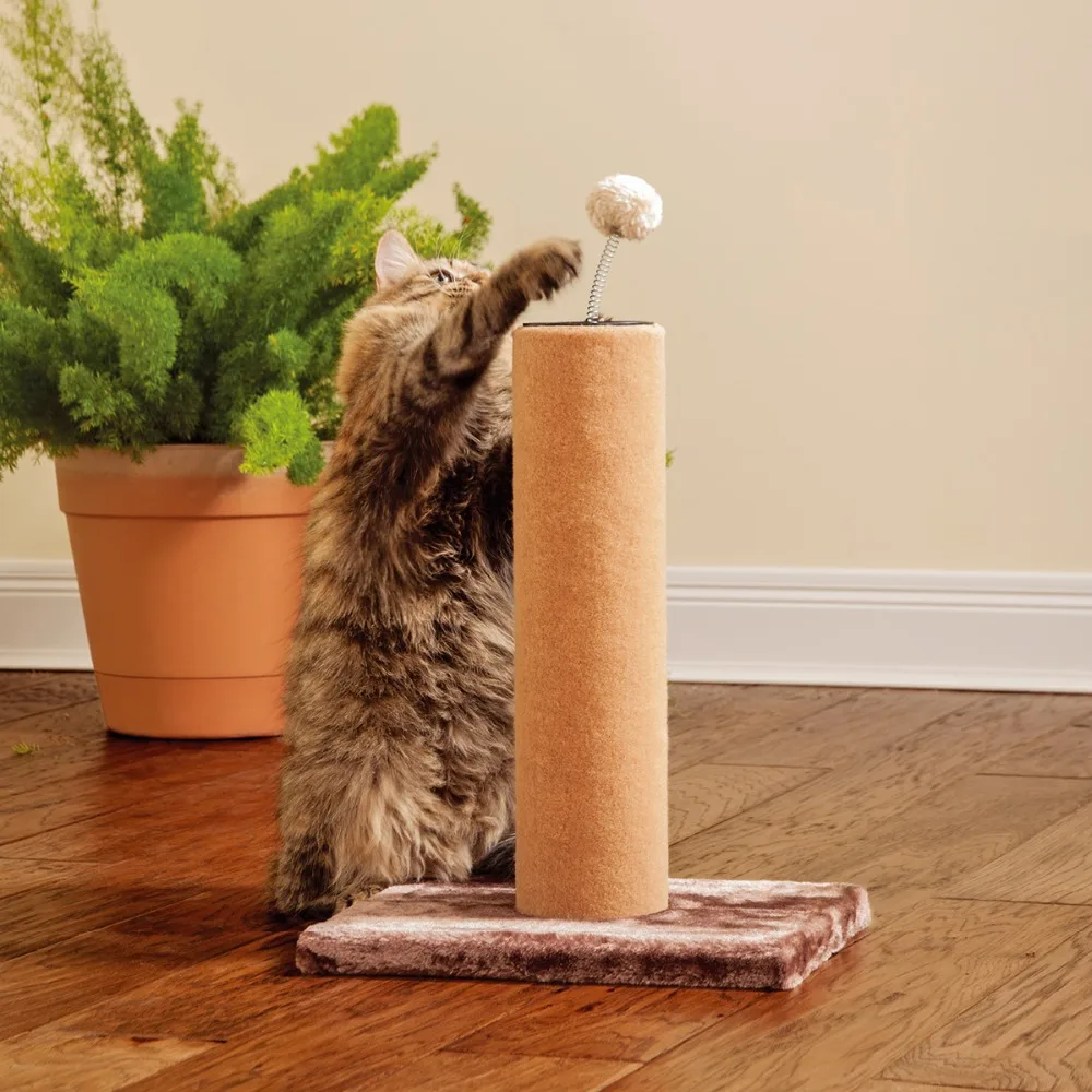 

H51cm Cat Furniture Wood Cat Jumping Toy Fun Climbing Tree House For Cat Kitten Sisal Scratching Post Cat Toy With Plush Ball