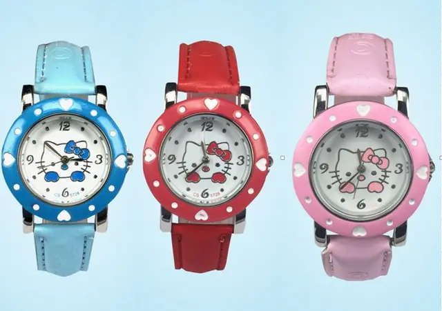 Drop shipping 1pcs cute hello kitty 3D Cartoon Watches Children for Kids Boys Gi Drop shipping 1pcs cute hello kitty 3D Cartoon Watches Children for Kids Boys Gi