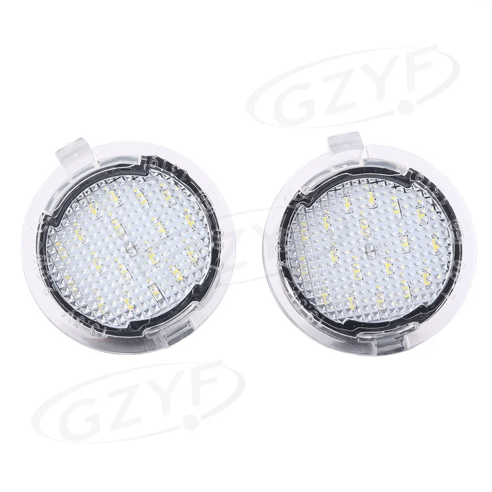 SMD LED Under Side Rearview Mirror Puddle Lights Turn Signal Lamp For Ford F150 & RAPTOR 2009-2014 Pair Super Bright