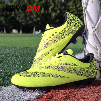 

2019 New Football Boots Adults Men's Outdoor Soccer Cleats Shoes Unisex Training Sports Sneakers Man Shoes Kids football hombre