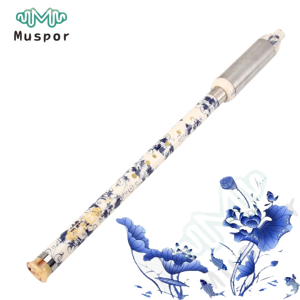Chinese Ethnic Instrument Bamboo Detachable Pipe BaWu Flute G / F Tone + Cloth Bagin Chinese