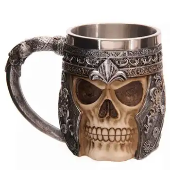 

Gift Ghost Skull Cup coffee Mug Teapot Skull Coffee Mugs Tumbler Jugs Tub Goblet Draught Drinkware Cup 3D Visual Drinking Mug