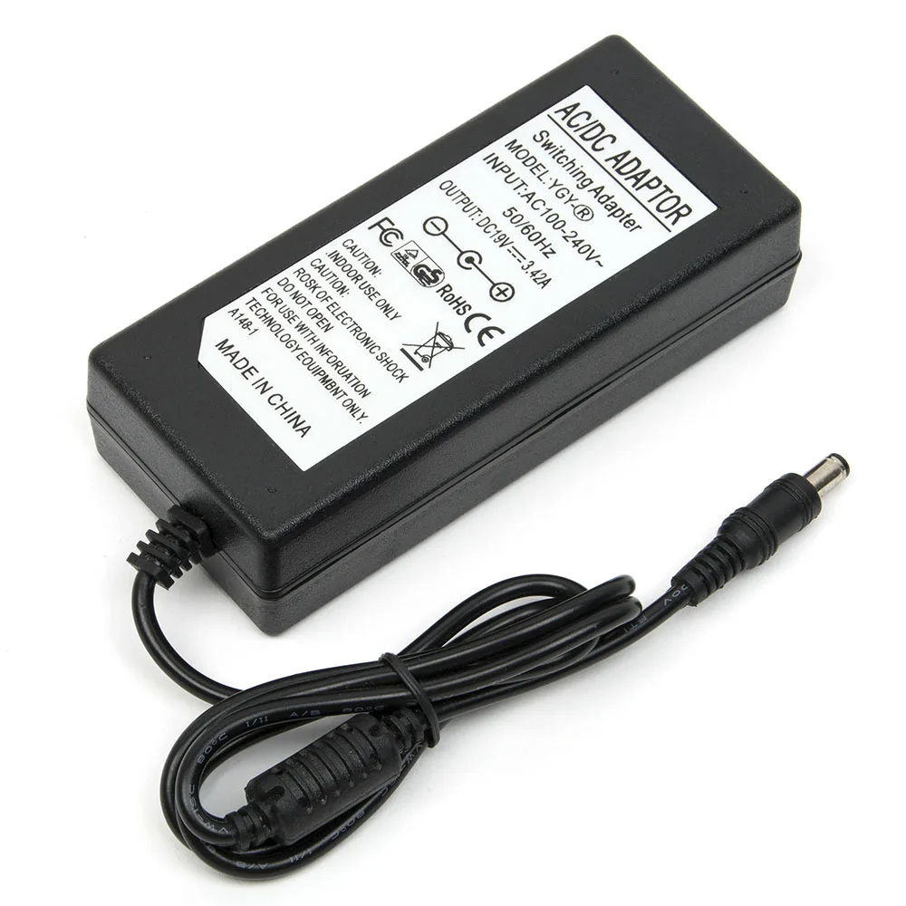 

Portable Charger 19V 3.42A 65W AC Adapter Charger For ASUS A2L A2 SA6 A8 F8 S1 U3 N70 Netbook Power Supply For Laptop Notebook