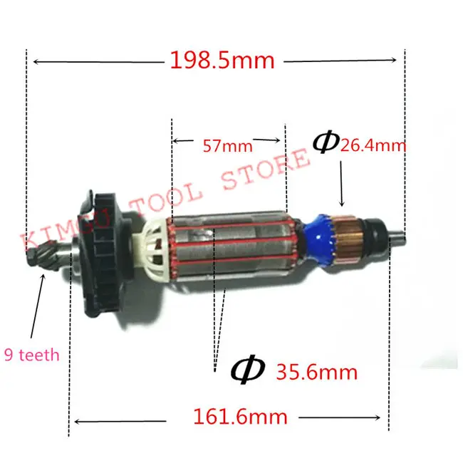 AC220-240V двигателя Ротор 637075-00 N398000 D28132 D28135 D28136 D28137 D28132C для DeWALT