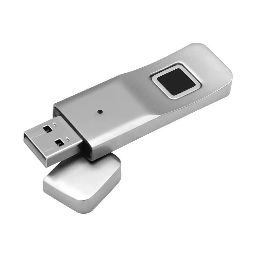 Fingerprint pendrive 3.0 flash drive 32gb usb memory Creative usb stick fingerprint usb reader memory pc Encryption - Color: silver