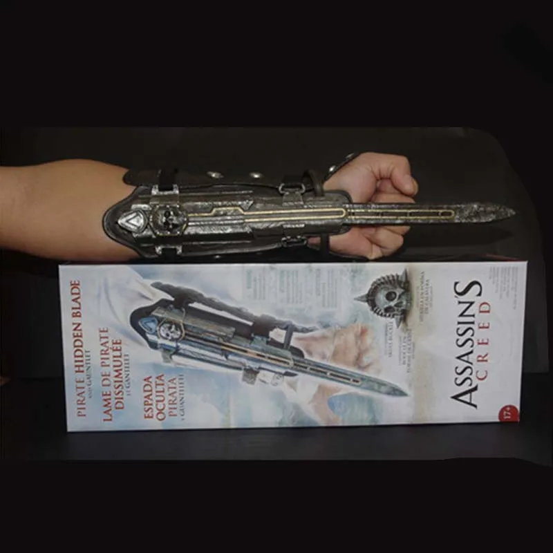Assassin's Road Black Flag Hidden Blade Sleeve Sword Edward Cosplay Props Revolutionary Sleeve Arrow Blade Can Eject gifts Assassin's Road Black Flag Hidden Blade Sleeve Sword Edward Cosplay Props Revolutionary Sleeve Arrow Blade Can Eject gifts