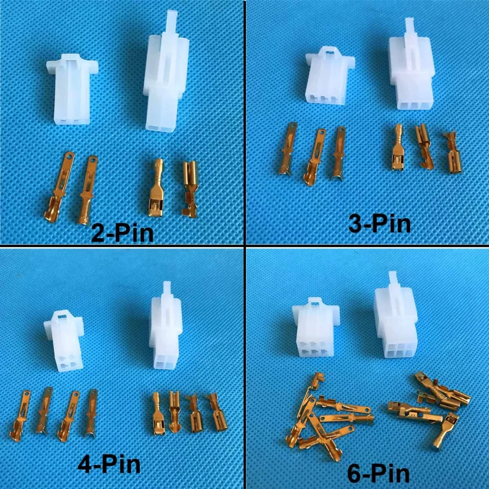 20sets 2.8mm Mini electrical wire Connector Kits 2 3 4 6 Way Motorbike Motorcycle Car Autowire