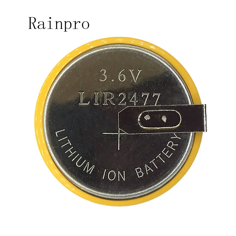 Перезаряжаемая батарея Rainpro 2 шт./лот LIR2477 2477 3 6 V с перезаряжаемой пряжкой |