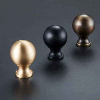 

2Pcs/Lot 41mm Solid Brass Furniture Cabinet Door Knob Pull Handle