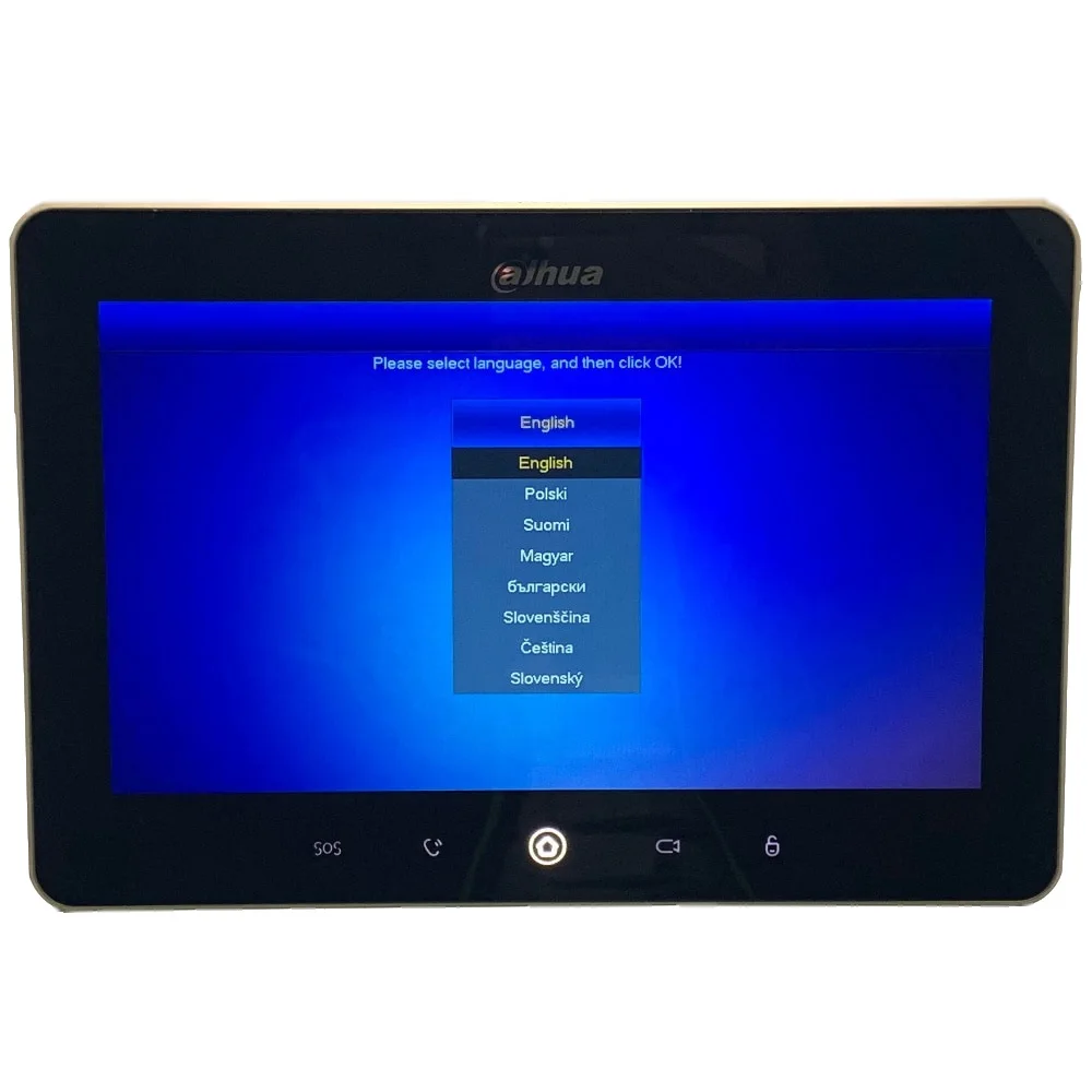 Ahua Multi Язык VTH5241D CW 10 дюймовый сенсорный крытый монитор встроенный Wi Fi и камеры IP