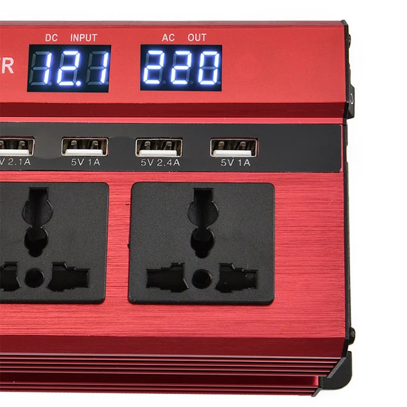 Inverter 12v 220v DC AC Power Inverter Peak Power 1200W Inverter Charger Veicular Car Power Inverter converter 24 v to 220v (9)