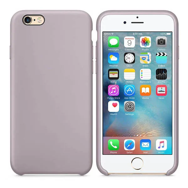 Есть официальный силиконовый чехол с логотипом для Apple Iphone 7 8 6 6S Plus 5 5S SE чехол для Iphone X XS MAX XR чехол для телефона - Цвет: lavender
