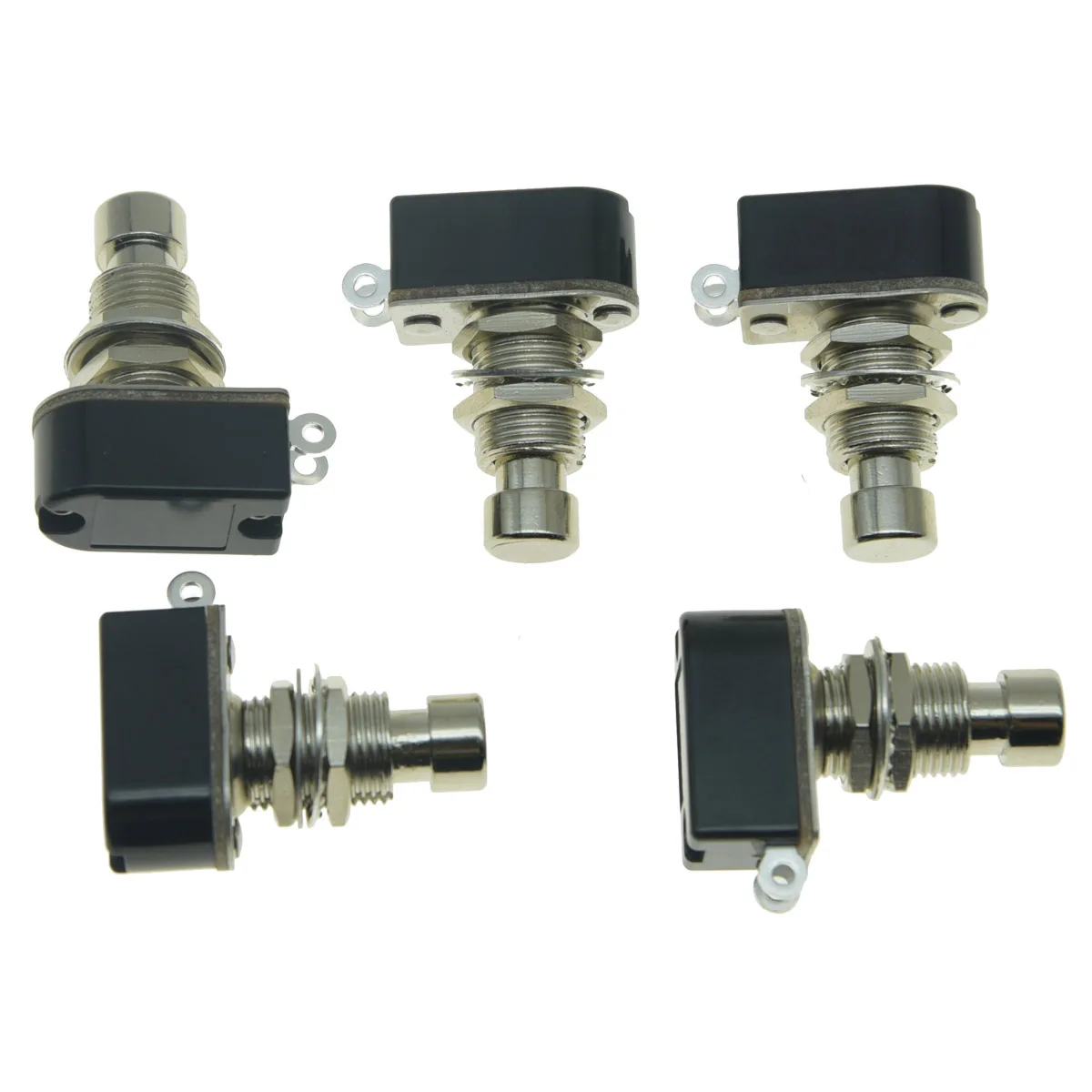 Dopro 2pcs/5pcs OFF(ON) SPST 2-Pin Momentary Soft Touch Push Button Electric Guitar Effect Pedal Switch Foot Switch