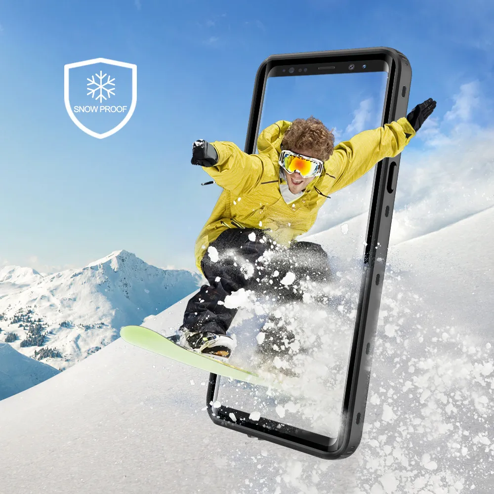 Защитный чехол IP68 ДЛЯ Samsung S20 S10 S9 Plus Note 8 9 10 20 герметичный пылезащитный Прозрачный
