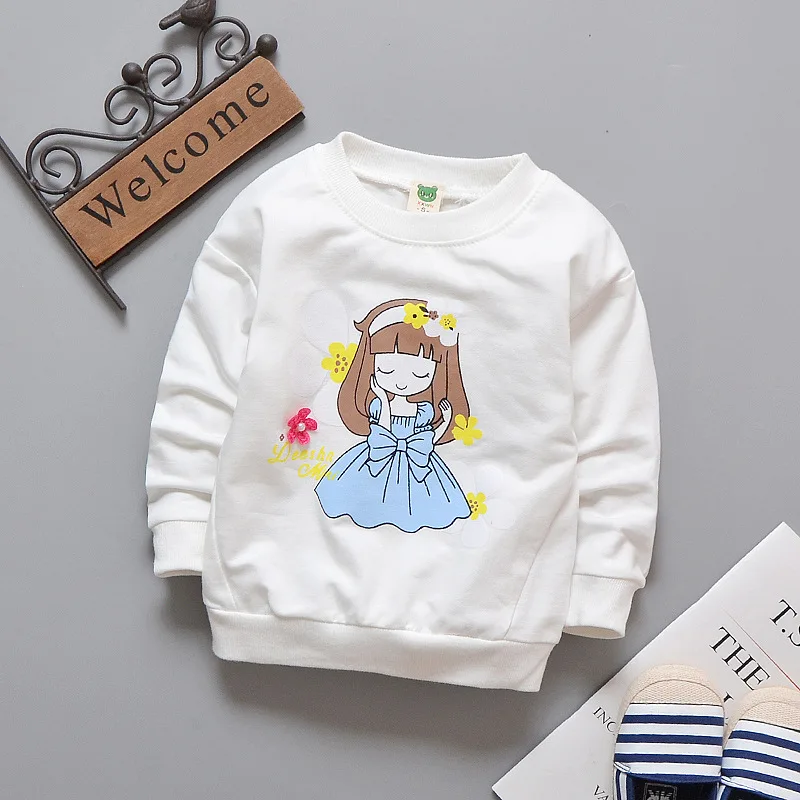 Baby Toddler Kids Girls Audel Cotton Autumn Spring Tshirts Long Sleeve Winter Bottoming Shirt 60-90cm