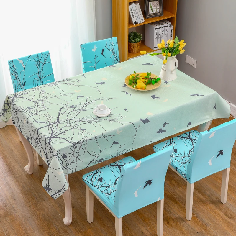 

Nordic Style Waterproof Dust-proof Tablecloth Rectangle Kitchen Table Cloths Party Banquet Dining Room Decorative Table Cover