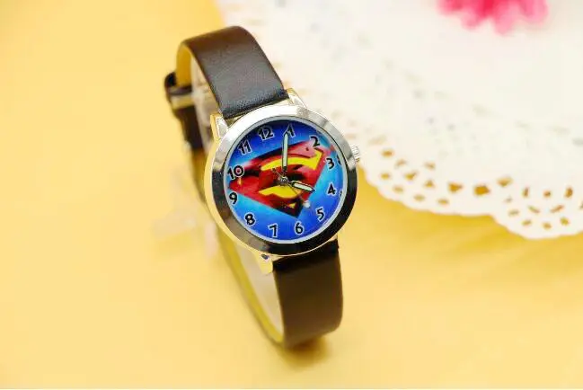 

2016 Hot Sale Superman Cartoon Watch Casual Fashion Sports Quartz Watches Childrens Kids Wristwatch Clock Hour Relojes Relogio