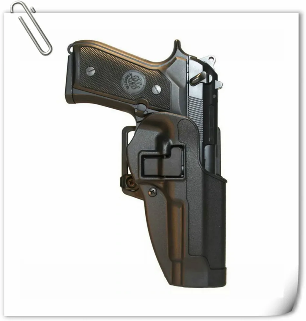 

Gun Accessories Airsoft Tactical Holster CQC Right Hand Belt Pistol Paddle Holster for M9 M92 M96