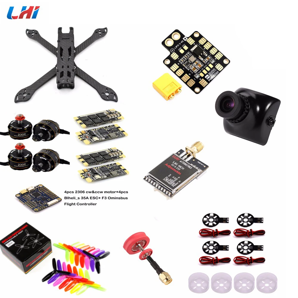 

RC drones with camera hd PUDA TrueX frame 2306 brushless motor and Wraith32-bit Blheli_s 35A ESC Frame kit for RC quadrocopte