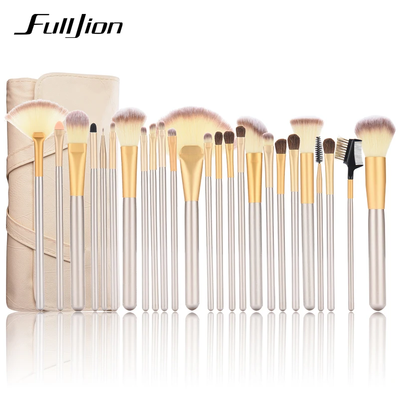 

Professional Makeup Brush Set 12/24 pcs Soft Synthetic Cosmetic Makeup Foundation Powder Blush Eyeliner Brushes tool maquiagem