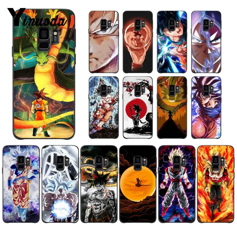 Мягкий силиконовый черный чехол для телефона Yinuoda Dragon Ball Samsung A8 A9 2018 A6 A6S PLUS STAR |