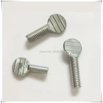 

M5 Zinc Plated Carbon Steel Flat Head Handle Racket Thumb Screw 50pcs/lot
