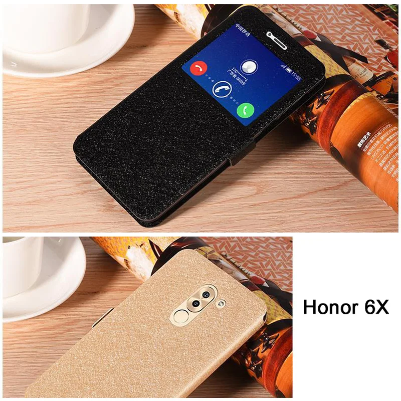 Чехол для Huawei Honor 4c Pro/Y6 Pro кожаный чехол с окошком 5A LYO L21/5C/5X Новый 6 x honor 7c/6x/6c