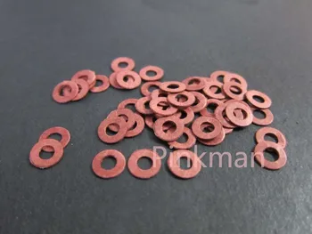 

1000 Pcs M4 4mmx12mmx1.2mm Red Insulating Fiber Washer