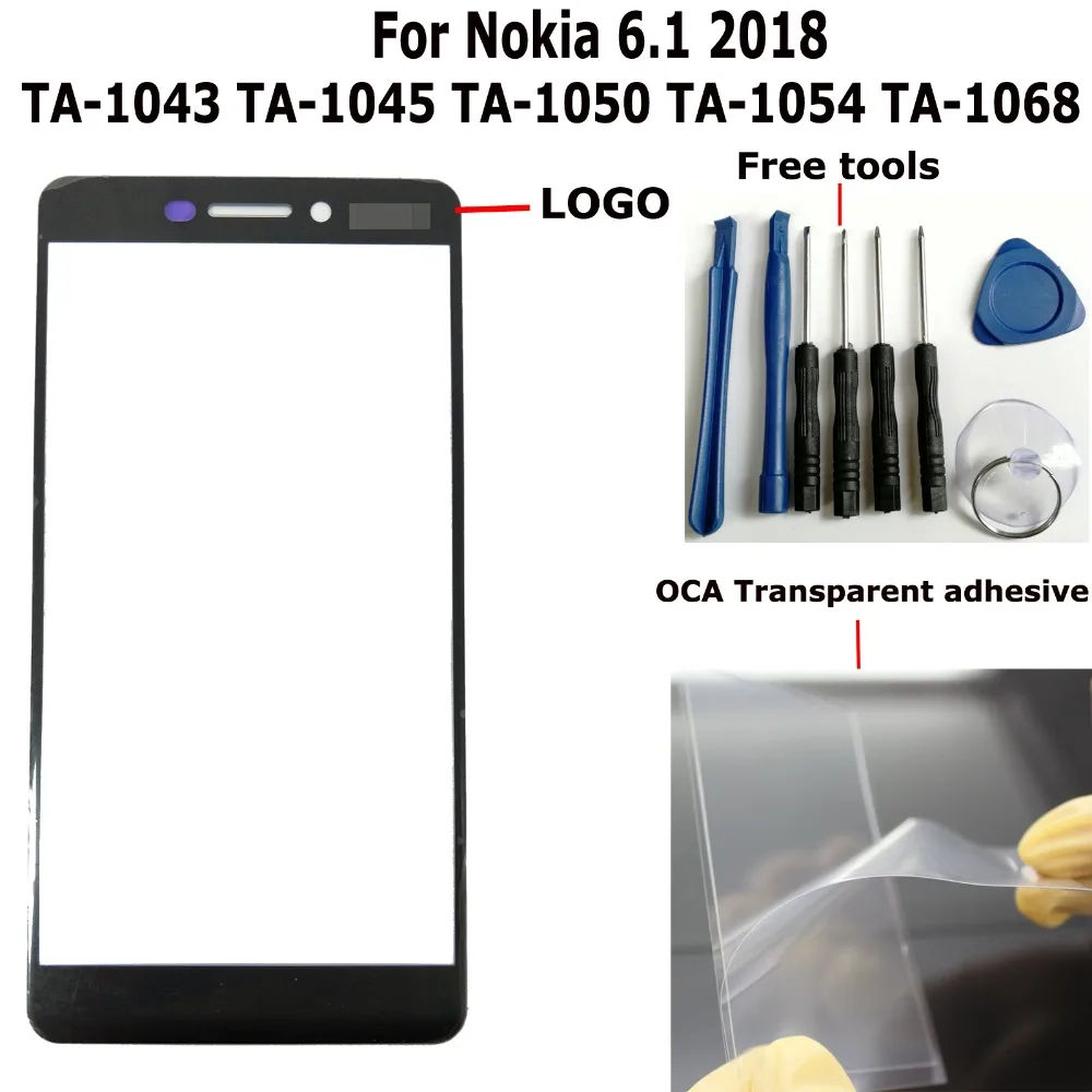 Shyueda 100% Новинка + OCA 5 &quotдля Nokia 6 1/6 2018 TA 1043 1050 1054 1068 Сменное внешнее Переднее стекло