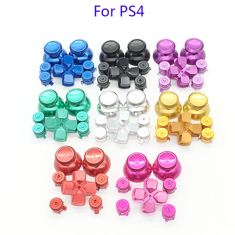 For Dualshock 4 PS4 Pro Slim Controller Red Metal Analog Sticks Aluminum Dpad Action Buttons For Playstation 4 Gamepad For Dualshock 4 PS4 Pro Slim Controller Red Metal Analog Sticks Aluminum Dpad Action Buttons For Playstation 4 Gamepad