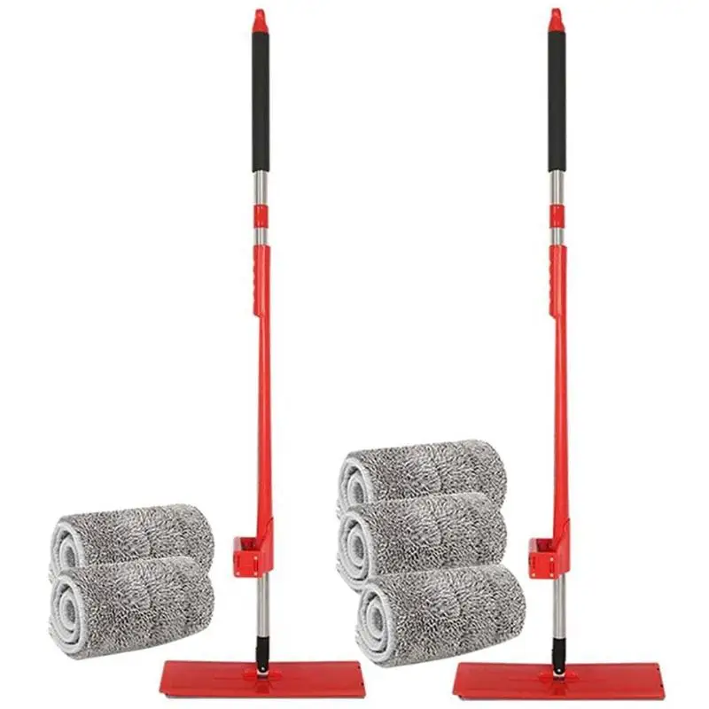 

360 Degree Handle Tiles Floor Mop with Cloth Pads Household Cleaning Tool
