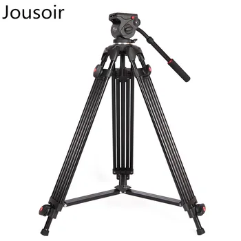 

Photography tripod thickening and high professional broadcasting level camera tripod big head load is 5KG CD50