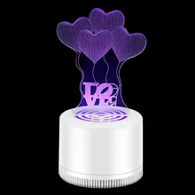 Creative 3D LED Illusion Mosquito  Bug Zapper Fly Killer Mosquito Zapper Creative Mosquito Lamp Fly Trap Mosquito Trap Racket