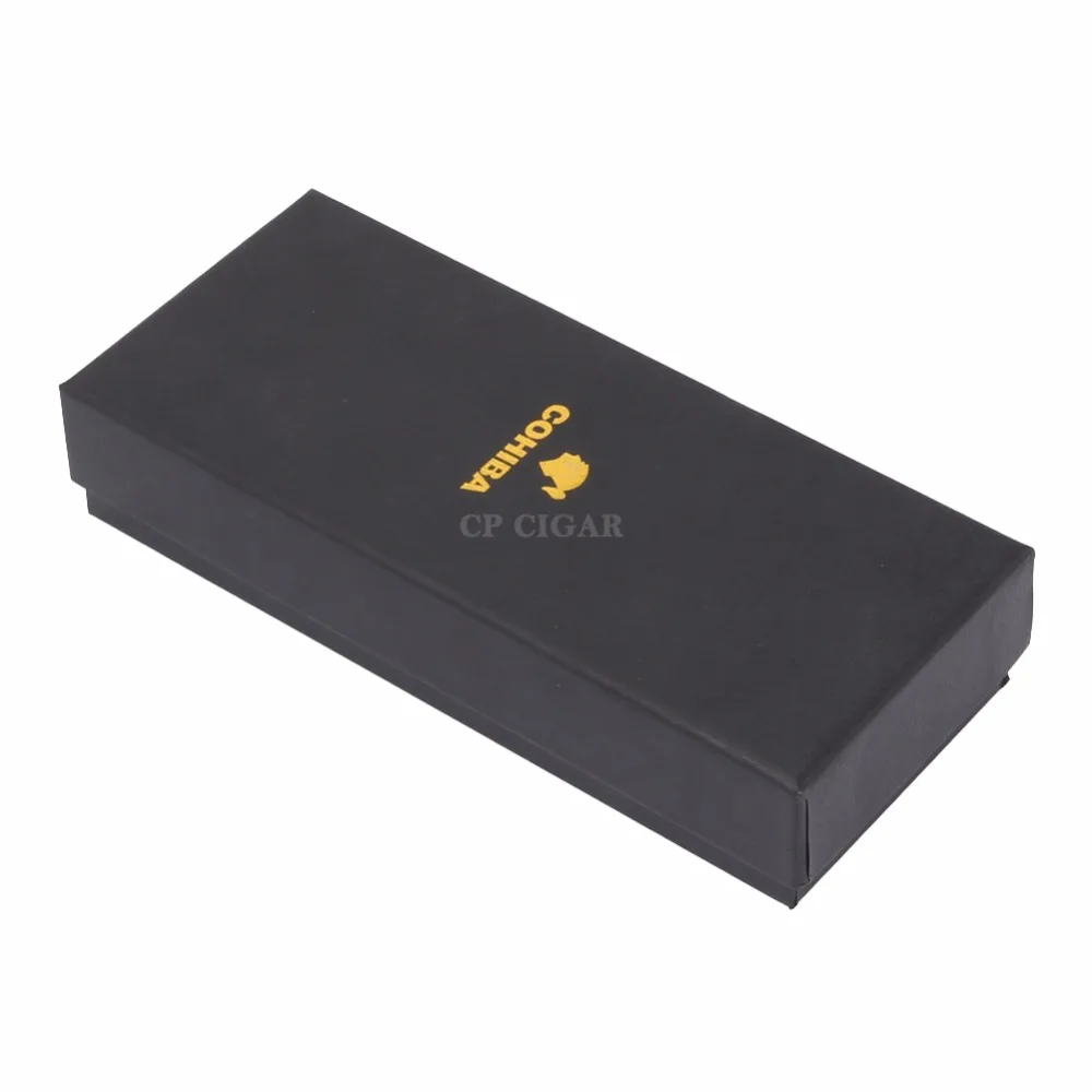 COHIBA кожаный портсигар 2 подставка для пробирок портативные дорожные сигареты Humidor аксессуары для сигар коробка W/Подарочная коробка