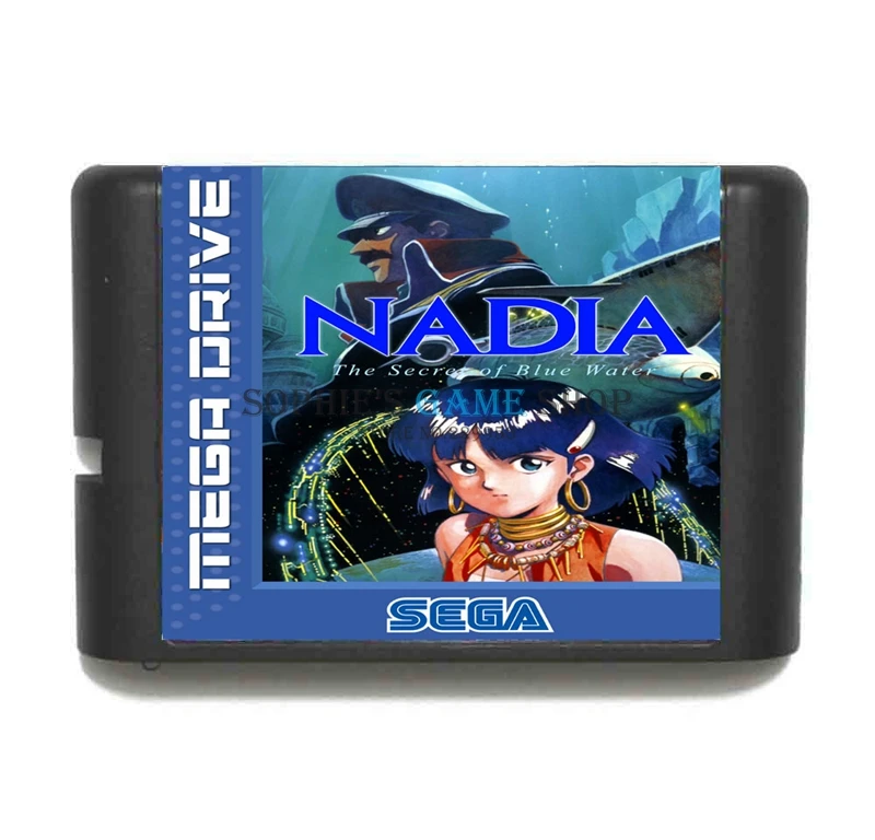 Nadia игровой картридж новейшая 16 бит игровая карта для sega Mega Drive/Genesis system