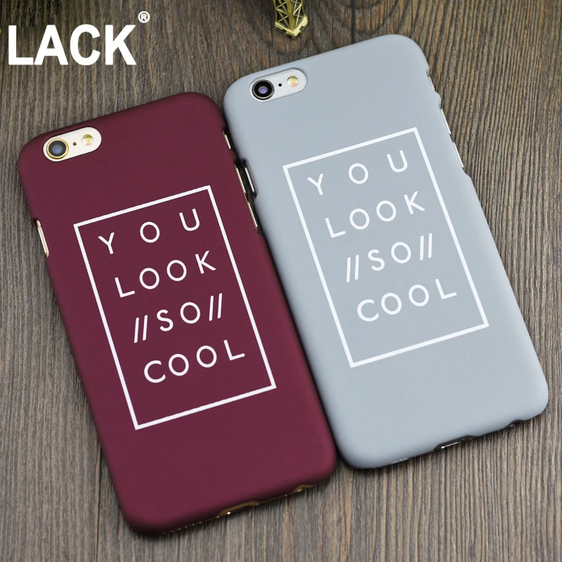 lack fashion letter case for iphone 6 case for iphone 6s 6 plus letter cases