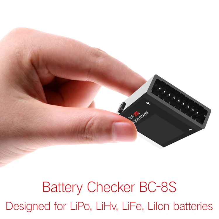 

1PCS ISDT BC-8S Battery Checker with Two 85dB Buzzer Battery Guard Detector Power Monitor BB Tracker for LiPo LiHv LiFe Lilon