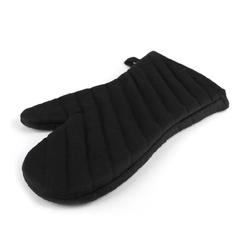 Buy 1 pc Black Twill Thicken Kitchen Gloves Oven Mitts