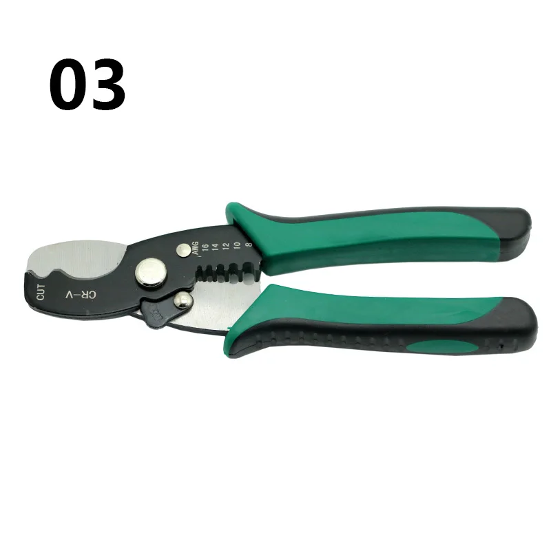 Yalku Professional Pliers Hand Repair Tool Pliers Crimping Tool Cable Wire Stripping Pliers Nipper Cable Wire Stripping Tool - Цвет: 03