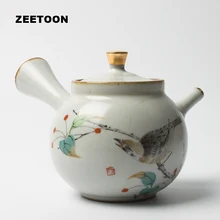 260 мл японский грубая керамика чайный горшок чайный набор кунг-фу Чайник Пуэр кофе винтаж Ru печи сорока горшок креативный керамический домашний декор