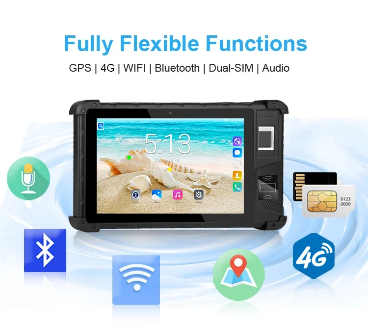

[HFSECURITY] Android6.0 Portable Handheld Terminal 8'' Touch screen Tablet Fingerprint Scanner