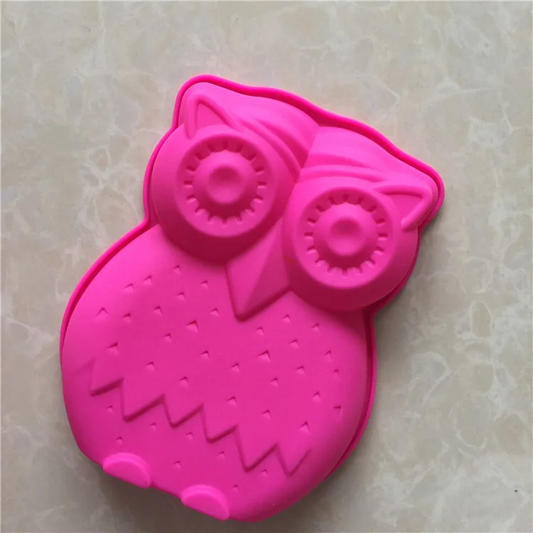 DIY Cute Owl Animal Baking Silicone Cake Molds Chocolate ...