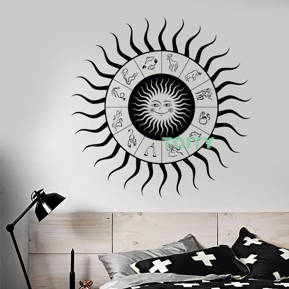 Buy Vinyl Wall Decal Zodiac Signs Horoscope Sun