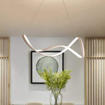 

NEO GLeam White or Black Modern LED Chandelier For Living Room Study Room Bedroom Dining Room 90-265V Hanging Pendant Chandelier