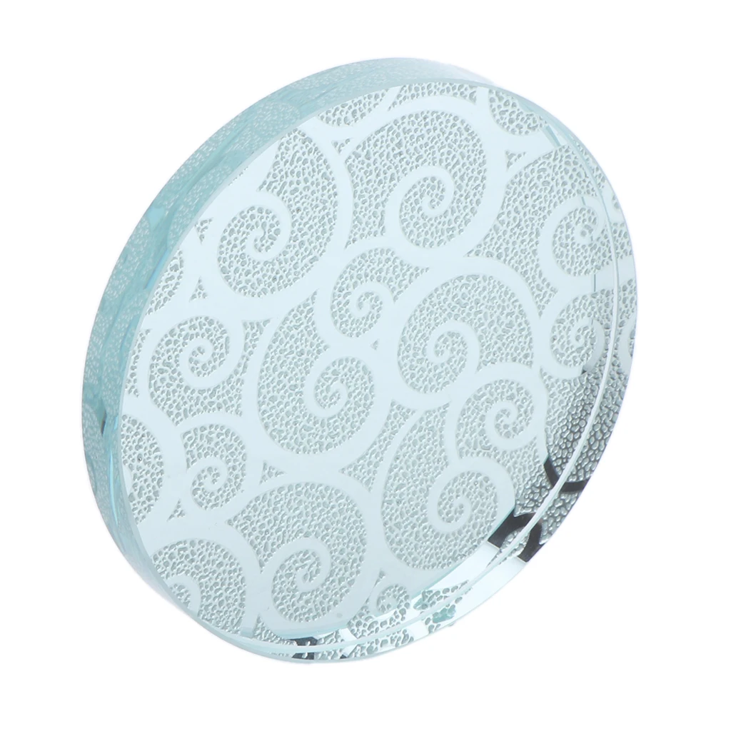 Professional Crystal Adhesive Glue Holder Pallet Round Stone Pad for Fake Eyelashes Extension Makeup Cosmetic Tool