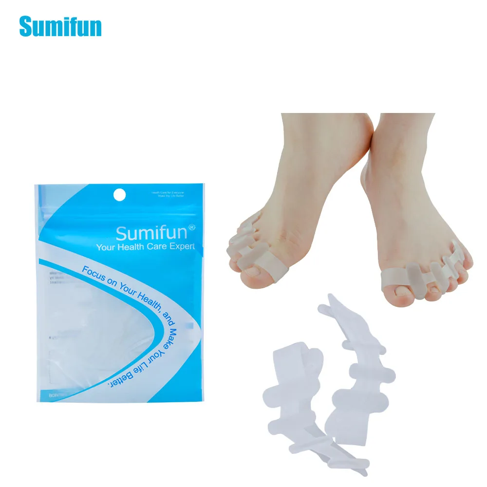 

1 Pair Gel Silicone Bunion Corrector Big Toe Separators Straightener Spreader Foot Care Tool Hallux Valgus Pro massager Z32701